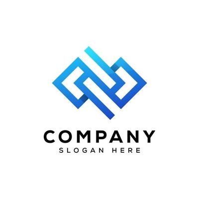 abstract-geometric-logo-or-infinity-line-logo-for-your-company-free-vector